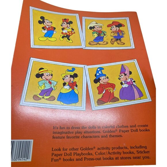 Vintage 1983 Walt Disney Mickey & Minnie Paper Doll Book - Picture 3 of 7